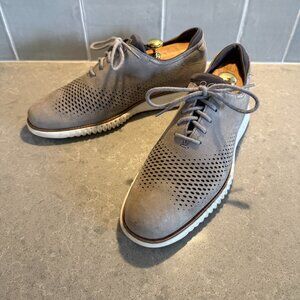 Cole Haan 2.Ø (2.0) Grand Gray Oxford Shoes Mens 10.5 Lightweight Comfort